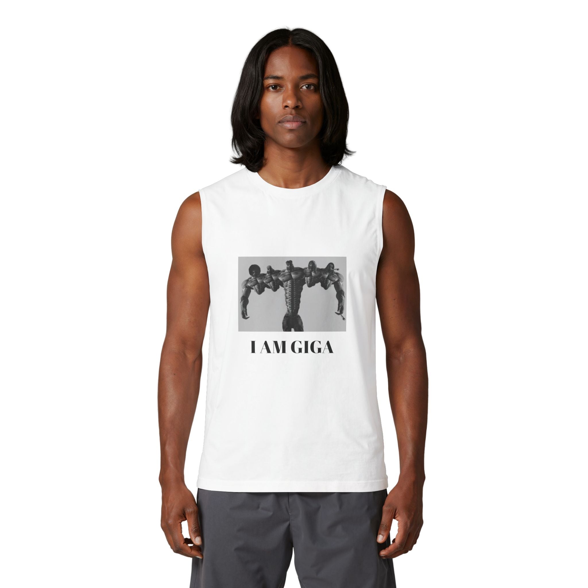 Muscle Tank — "I AM GIGA" Graphic